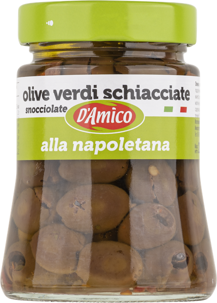 Изображение Оливки в масле Д Амико из Солерно Ночеллара по-неаполитанск Д энд Д Италия с/б, 280 г