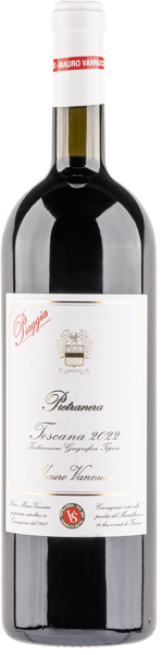 Изображение Вино красное сухое стиль №5 Санджовезе купаж Тоскана Пьетранера 2022 Мауро Вануччи с/б, 1,5 л