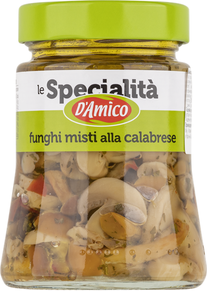 Изображение Грибы асссорти в масле Д Амико из Солерно по-калабрийски Д энд Д Италия с/б, 280 г