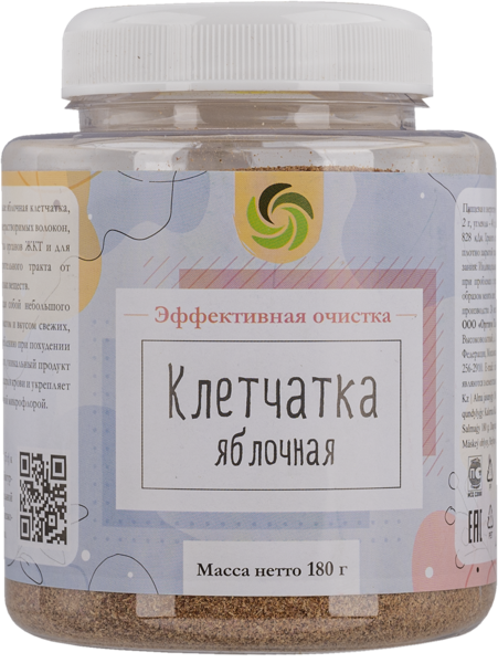 Изображение Клетчатка яблочная Оргтиум Оргтиум Плюс п/б, 180 г