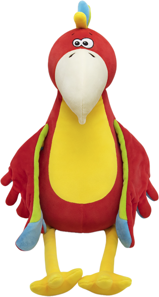 Изображение Мягкая игрушка 32 см Прятки попугай жак Джентл Треже , 1 шт