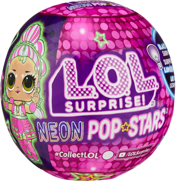 Изображение Игрушка сюрприз Лол неон МГА п/у, 1 шт