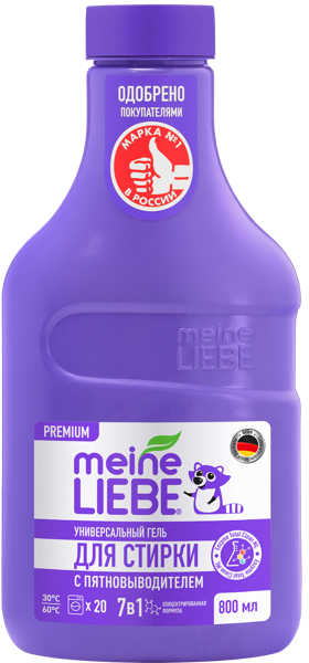 Изображение Средство для стирки жидкое Майн либе БИО универсальное с пятновыв Вириди Групп ООО п/у, 800 мл