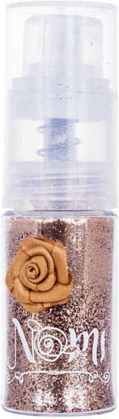 Изображение Пудра-спрей для тела и волос Номи блеск золотая бабочка 9г Компания Новая Идея п/у, 1 шт