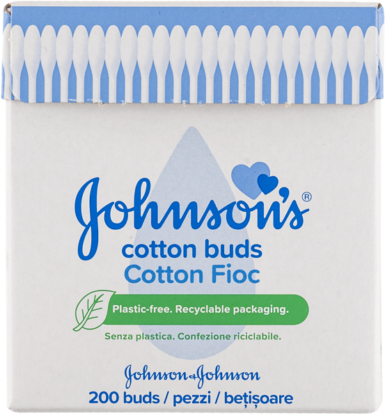 Изображение Ватные палочки детские Джонсон беби Джонсон и Дж п/у, 200 шт