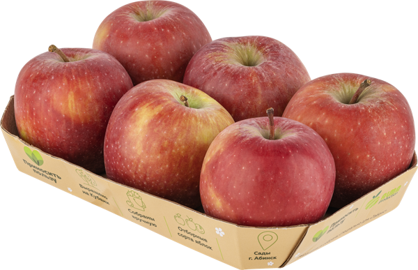 Изображение Фрукт калибр 70+ Табрис Яблоко Ред Делишес Алма Продакшн к/у, 6 шт
