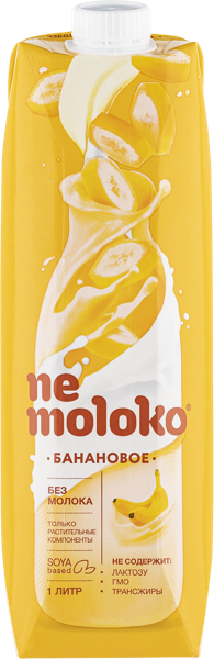 Изображение Напиток соевый Немолоко банановый Сады Придонья т/п, 1 л