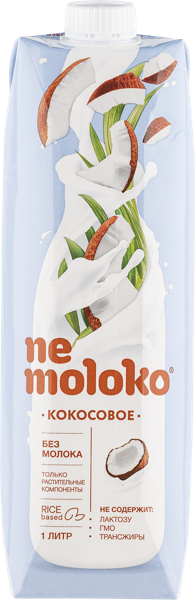 Изображение Напиток рисовый Немолоко кокосовый Сады Придонья т/п, 1 л