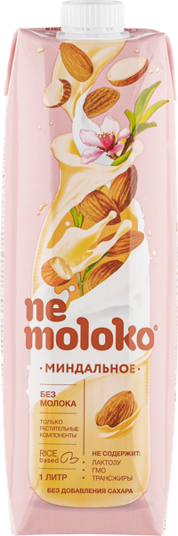 Изображение Напиток рисовый Немолоко миндальный Сады Придонья т/п, 1 л
