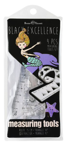 Изображение Набор гибкий Бруно Висконти русалка 4 линейки Джи Си Эф Индастри м/у, 1 упак