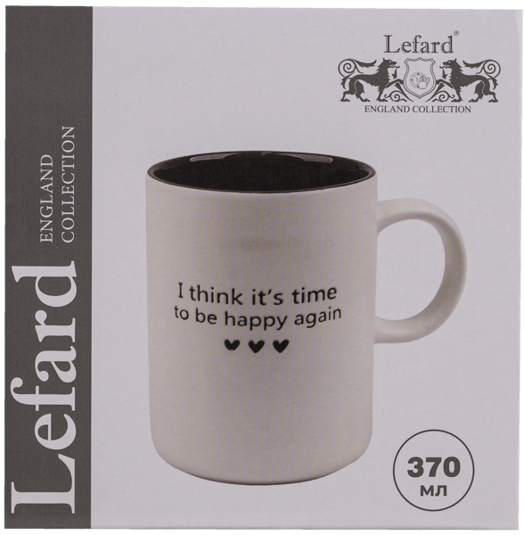 Изображение Кружка 370мл белая Лефард би хэппи эгейн Лефард , 1 шт
