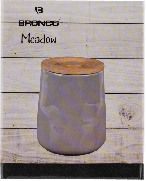 Изображение Банка 1,4л для сыпучих Бронко мидоу серая Бронко , 1 шт