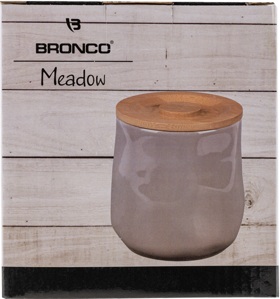 Изображение Банка 1л для сыпучих Бронко мидоу серая Бронко , 1 шт