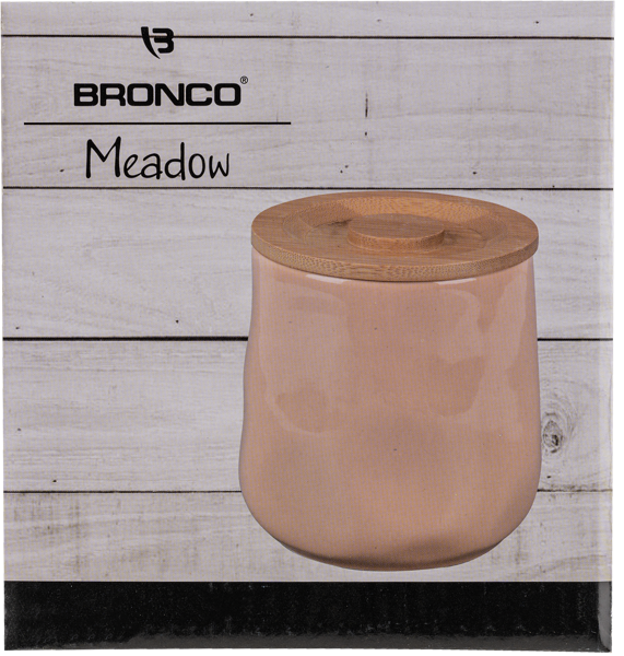 Изображение Банка 1л для сыпучих Бронко мидоу пудровая Бронко , 1 шт