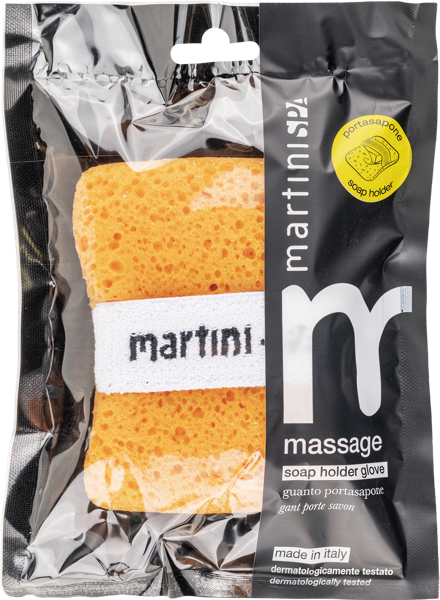 Изображение Мочалка для тела Мартини колор с кармашком для мыла Мартини спа м/у, 1 шт