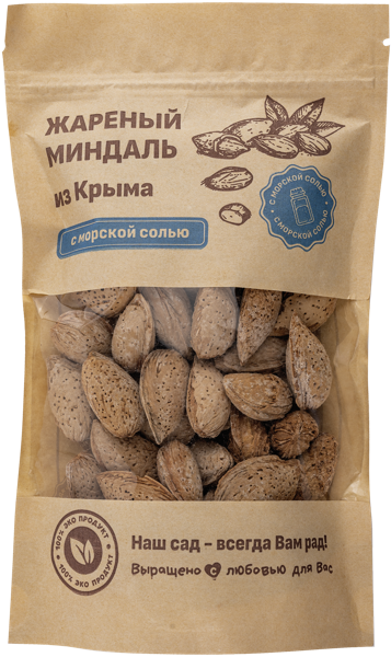 Изображение Миндаль в скорлупе жареный Наследие крыма томленый с солью Наследие ООО м/у, 160 г