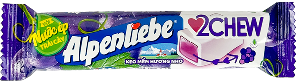 Изображение Конфеты жевательные Альпенлибе виноград Перефетти Ван Мелле м/у, 24,5 г