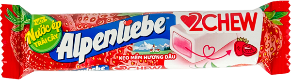 Изображение Конфеты жевательные Альпенлибе клубника Перефетти Ван Мелле м/у, 24,5 г