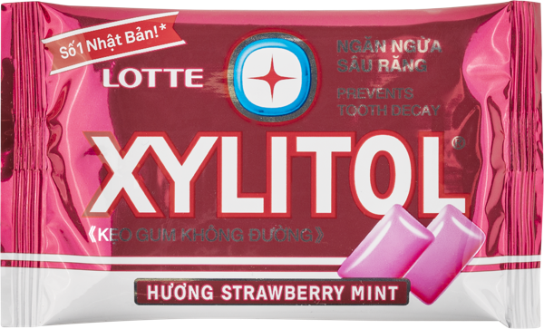 Изображение Жевательная резинка Ксилитол мята клубника Лотте м/у, 11,6 г