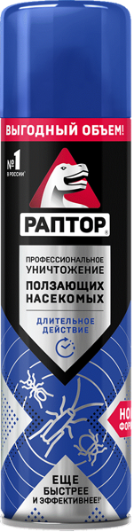 Изображение Аэрозоль от полз насекомых Раптор Юпеко п/у, 455 мл