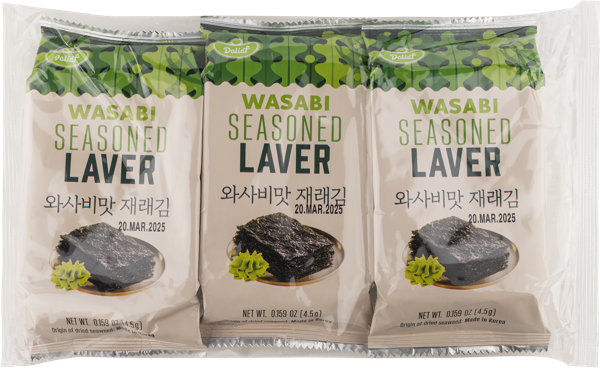 Изображение Морская капуста нори Делиф с васаби Вусин Трейдинг м/у, 3*4,5 г