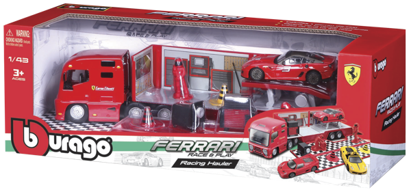 Изображение Машина 1:43 Ббураго трейлер с феррари Ббураго к/у, 1 шт