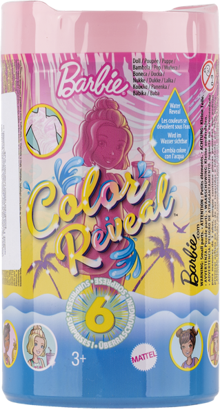 Изображение Кукла сюрприз 3 серия Барби челси меняющийся цвет Маттэл п/у, 1 шт