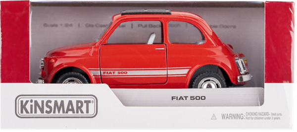 Изображение Машина 1:24 Кинсмарт фиат 500 Кинтой Дайкаст к/у, 1 шт