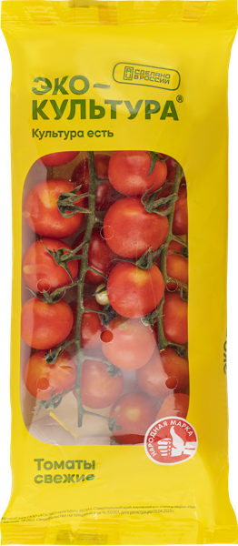Изображение Овощ круглый на ветке Эко-культура томат черри красный Эко-Культура подложка, 250 г