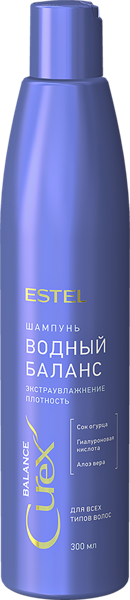 Изображение Шампунь для всех типов волос Эстель кьюрекс водный баланс питающий Юникосметик п/у, 300 мл