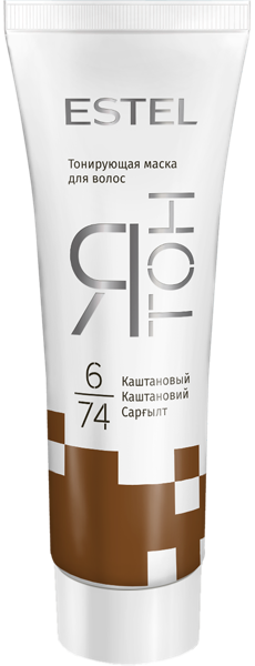 Изображение Маска тонирующая для волос Эстель ятон каштановая №6/74 Юникосметик к/у, 1 шт