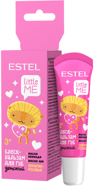 Изображение Бальзам для губ детский Эстель литтл ми зефирный розовый 10мл Юникосметик к/у, 1 шт
