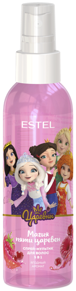 Изображение Спрей для волос детский Эстель царевны магия пяти царевен 5в1 Юникосметик п/у, 150 мл
