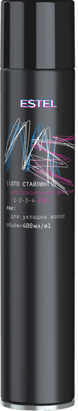 Изображение Лак для волос фикс №5 Эстель ми экстрасильная Фиксация Юникосметик ж/б, 400 мл