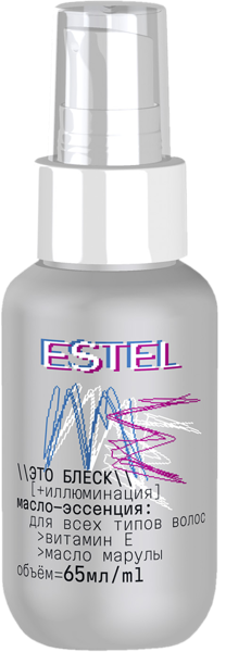 Изображение Масло для всех типов волос Эстель ми это блеск+иллюминация Юникосметик п/у, 65 мл