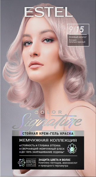 Изображение Краска для волос Эстель колор сигниче розовый жемчуг №9/15 Юникосметик к/у, 1 шт