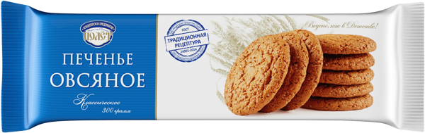 Изображение Печенье овсяное Полет классическое Полет м/у, 300 г