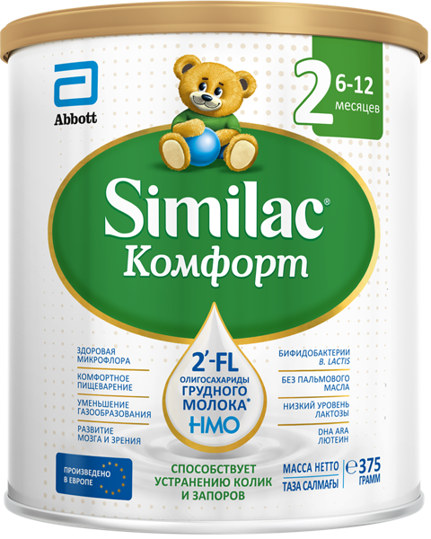 Изображение Смесь с 6 мес Симилак Комфорт 2 Эббот Иреланд ж/б, 375 г