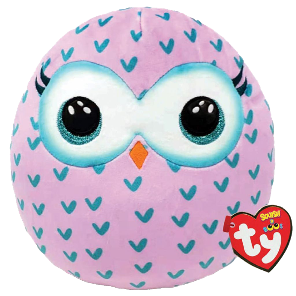 Изображение Мягкая игрушка 25 см ТУ сова моргуша ТУ Инкорпорейшен , 1 шт