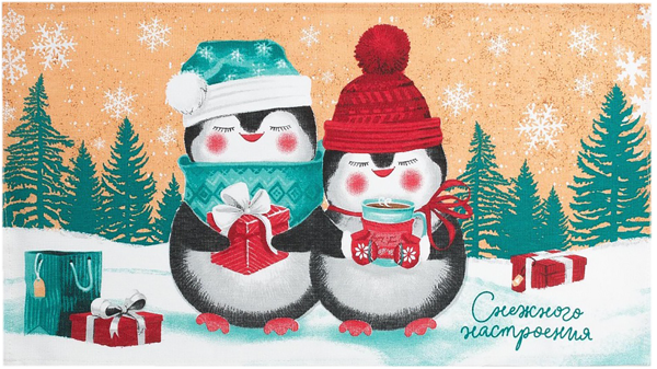 Изображение Полотенце 35*60см для кухни Доляна снежного настроения пингв ИП Симановский Е.А. , 1 шт