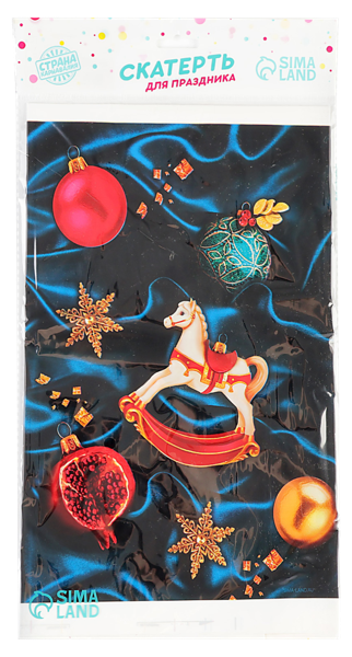 Изображение Скатерть 137*180см пластик Страна Карнавалия игрушки сине-белая Иу Йоуда Импорт м/у, 1 шт