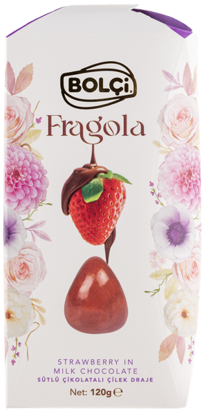 Изображение Конфеты в молочном шоколаде Болчи клубника Болчи Чиколата кор, 120 г