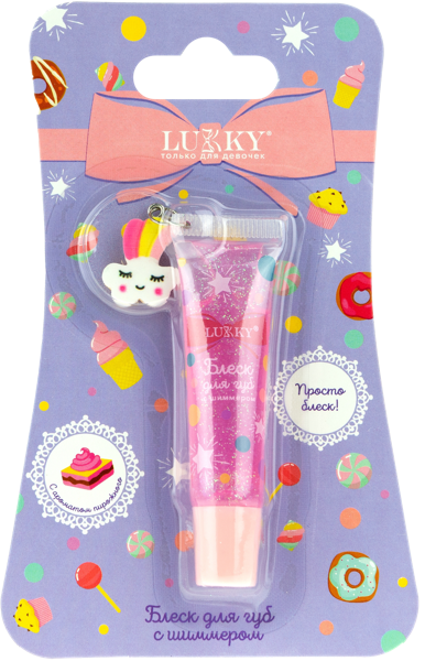 Изображение Блеск для губ детский Лакки звезда сиреневый 7мл 1Той к/у, 1 шт