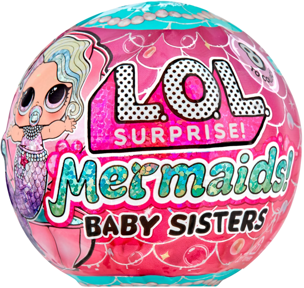 Изображение Игрушка сюрприз Лол кукла сестричка русалочка МГА п/у, 1 шт