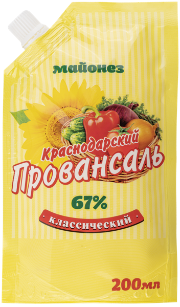 Изображение Майонез 67% Краснодарский провансаль классический Агрокомплекс им. Н.И. Ткачева м/у, 193 г