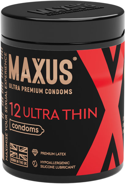 Изображение Презервативы с кейсом Максус сенсетив тонкие икс идишн ФармЛайн ж/б, 12 шт