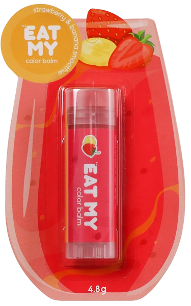 Изображение Бальзам для губ оттеночный Ит май балм клубничн-банан смузи 4,8г Куб Бьюти п/у, 1 шт