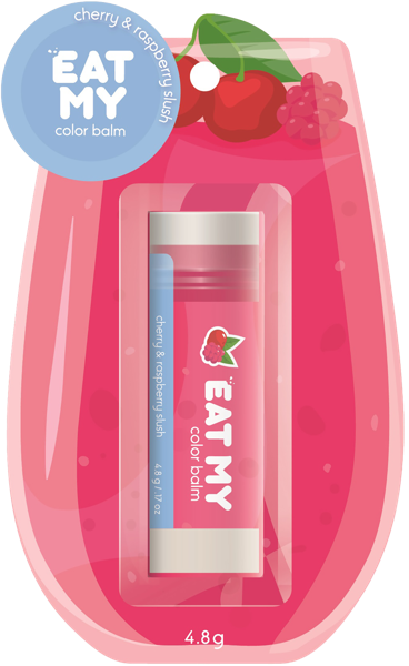 Изображение Бальзам для губ оттеночный Ит май балм вишнево-малинов слаш 4,8г Куб Бьюти п/у, 1 шт