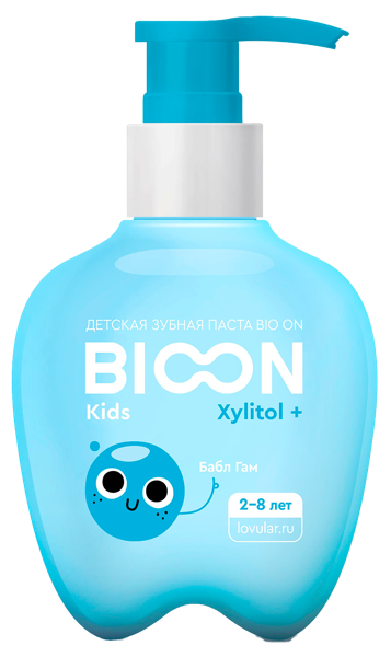 Изображение Зубная паста детская 2-8лет Био он сладкая жвачка с ксилитом Ловулар ЛТД п/у, 200 мл