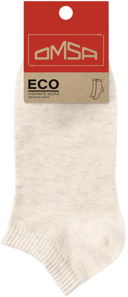 Изображение Носки женские размер 39-41 Омса эко 255 с люрексом айвори Омса к/у, 1 пара